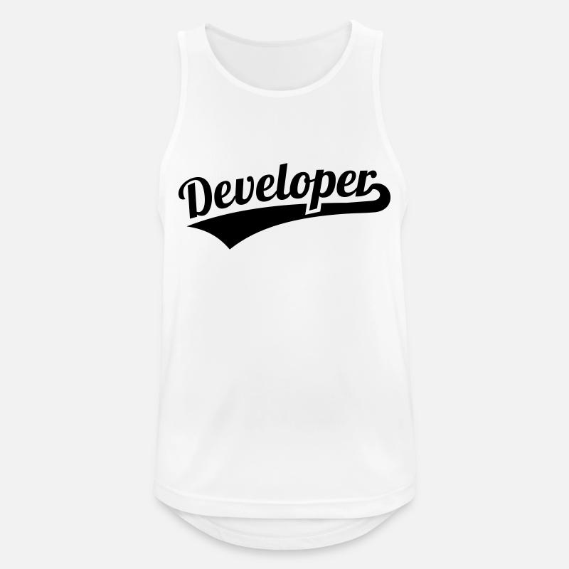 Developer - Men's Breathable Tank Top - white