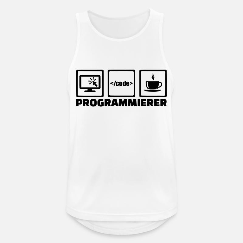 Programmierer - Männer Tank Top atmungsaktiv - Weiß