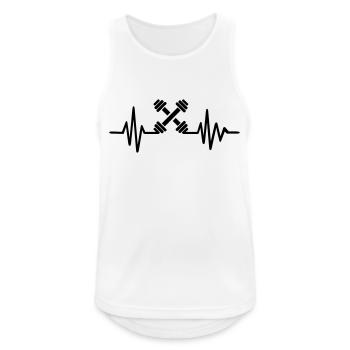 Weightlifting - Men's Breathable Tank Top - white - Front - Nick (188cm)