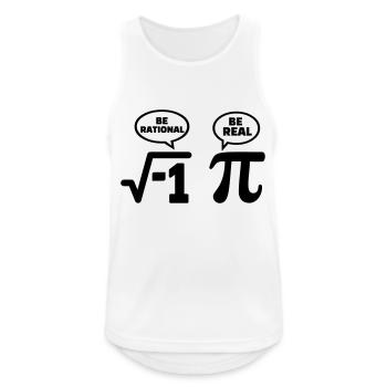 Mathe Nerd - Männer Tank Top atmungsaktiv - Weiß - Vorne - Nick (188cm)