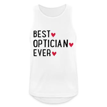 Opticien - Débardeur respirant Homme - blanc - Devant - Nick (188cm)