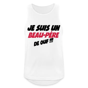 Ein verrückter Schwiegervater - Männer Tank Top atmungsaktiv - Weiß - Vorne - Nick (188cm)