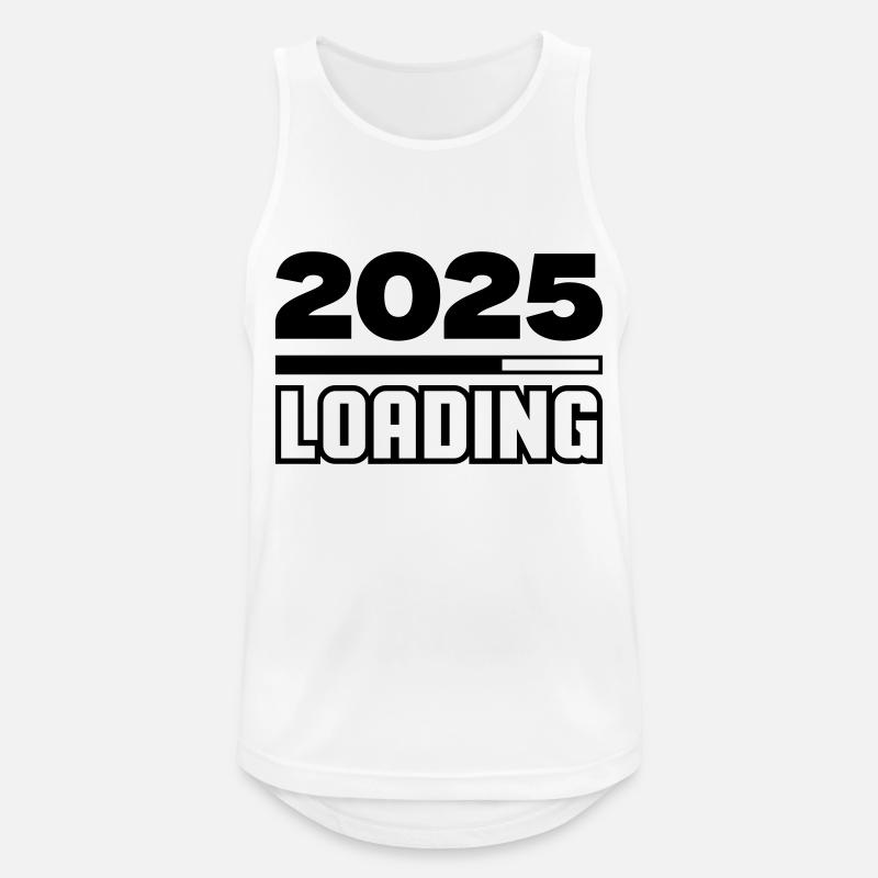 loading 2025 - Männer Tank Top atmungsaktiv - Weiß