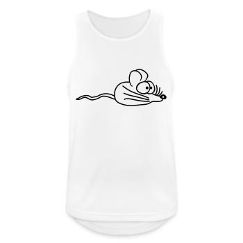 Mouse Mouse Cute Little Rat Rodent Friendly - Men's Breathable Tank Top - white - Front - Nick (188cm)