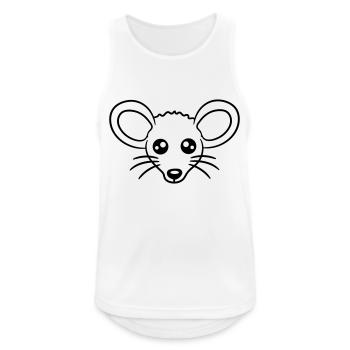 Mouse Mouse Cute Little Rat Rodent Friendly - Men's Breathable Tank Top - white - Front - Nick (188cm)