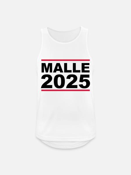 malle 2025 - Männer Tank Top atmungsaktiv - Weiß