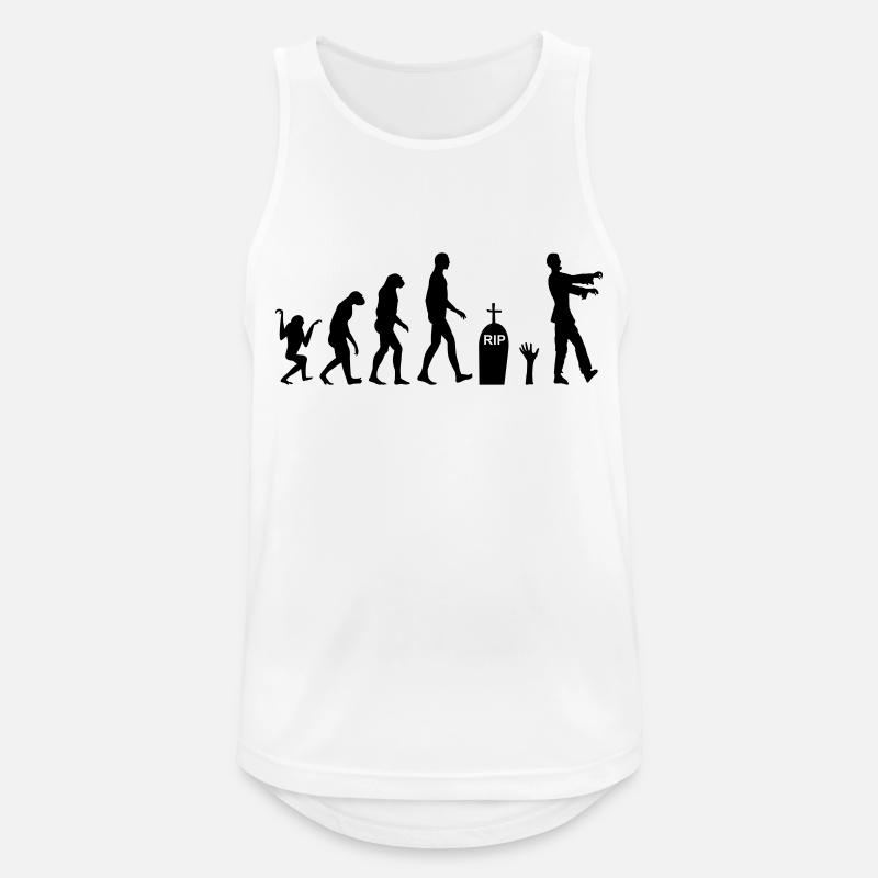 Zombie Evolution 2 - Men's Breathable Tank Top - white