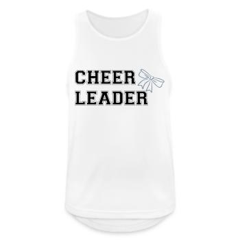 Cheerleader Schleife - Männer Tank Top atmungsaktiv - Weiß - Vorne - Nick (188cm)