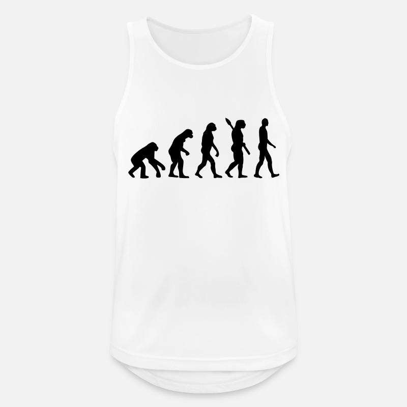 Evolution - Men's Breathable Tank Top - white