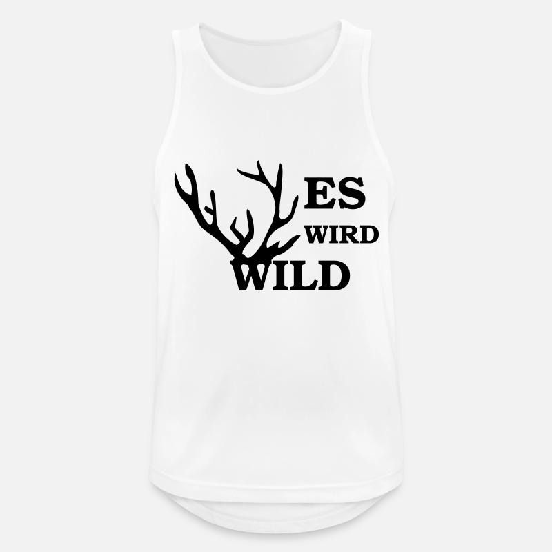 es wird wild - Men's Breathable Tank Top - white
