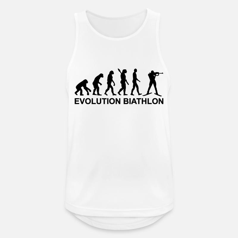 Evolution Biathlon - Men's Breathable Tank Top - white