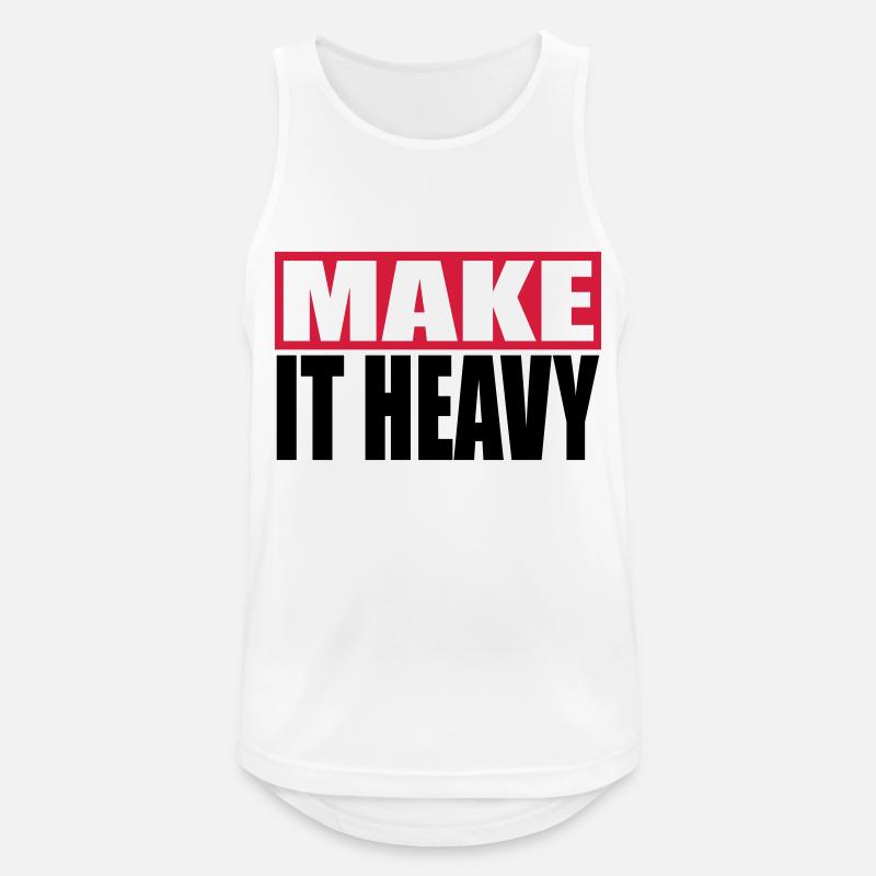 overtrain - Männer Tank Top atmungsaktiv - Weiß