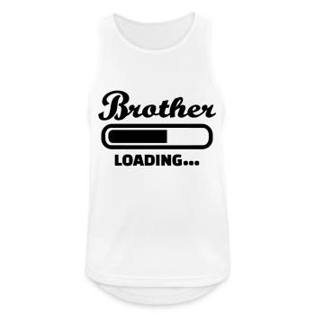 Bruder - Männer Tank Top atmungsaktiv - Weiß - Vorne - Nick (188cm)