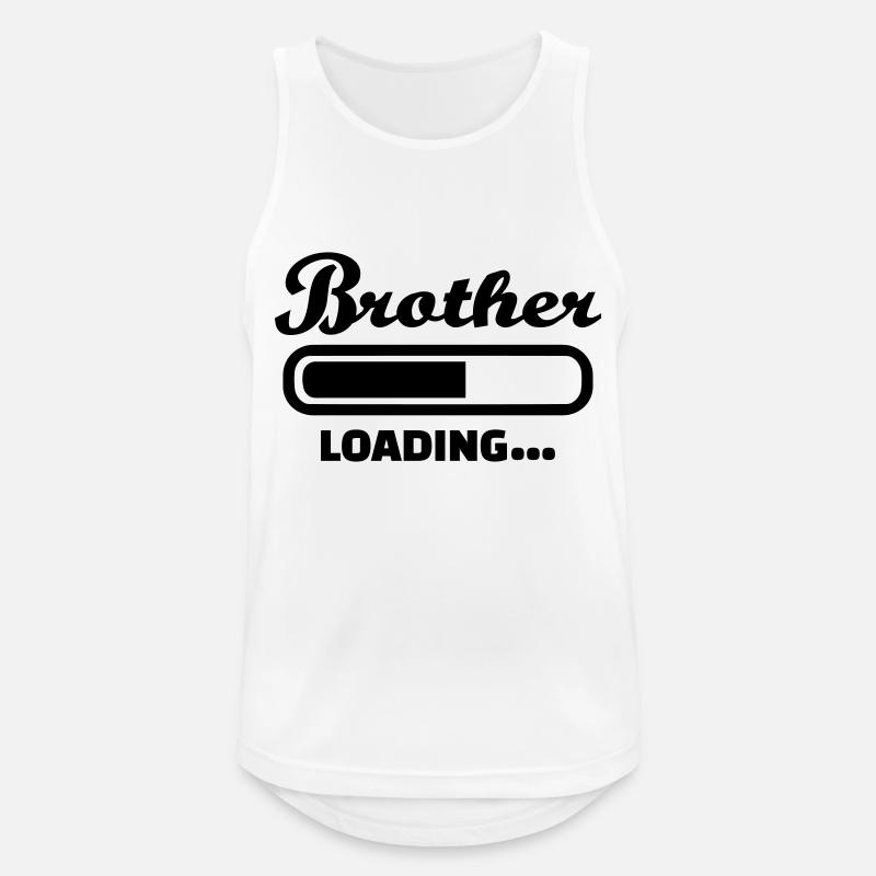 Bruder - Männer Tank Top atmungsaktiv - Weiß