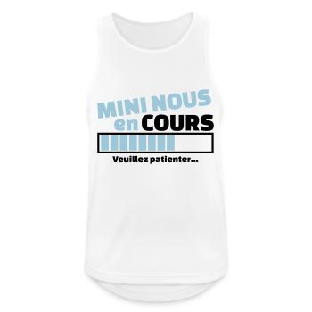 mini nous en cours - Débardeur respirant Homme - blanc - Devant - Nick (188cm)