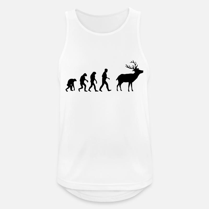 deer evolution - Men's Breathable Tank Top - white