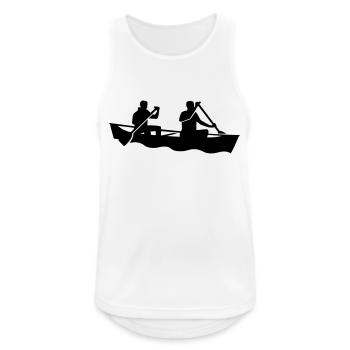 Canoe - Men's Breathable Tank Top - white - Front - Nick (188cm)