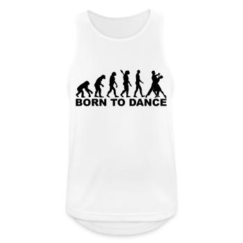 Evolution Born to dance - Débardeur respirant Homme - blanc - Devant - Nick (188cm)