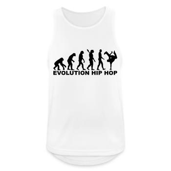 Hip Hop - Männer Tank Top atmungsaktiv - Weiß - Vorne - Nick (188cm)