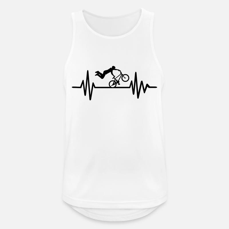 BMX - Men's Breathable Tank Top - white