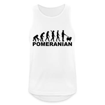 Spitz - Männer Tank Top atmungsaktiv - Weiß - Vorne - Nick (188cm)