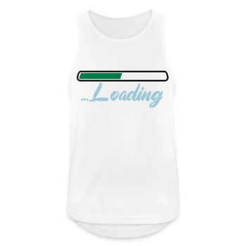 Loading - Men's Breathable Tank Top - white - Front - Nick (188cm)
