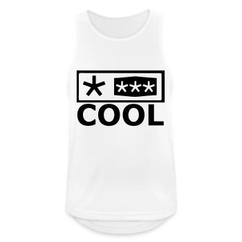 Kühlschrank - Männer Tank Top atmungsaktiv - Weiß - Vorne - Nick (188cm)