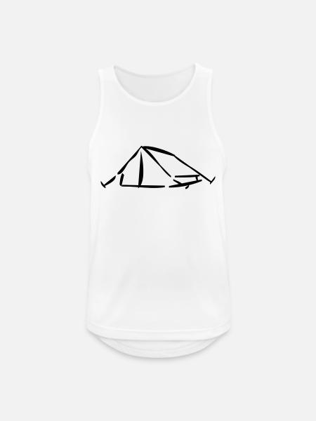 tent_1 - Débardeur respirant Homme - blanc