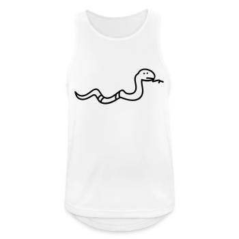 Serpent - Débardeur respirant Homme - blanc - Devant - Nick (188cm)