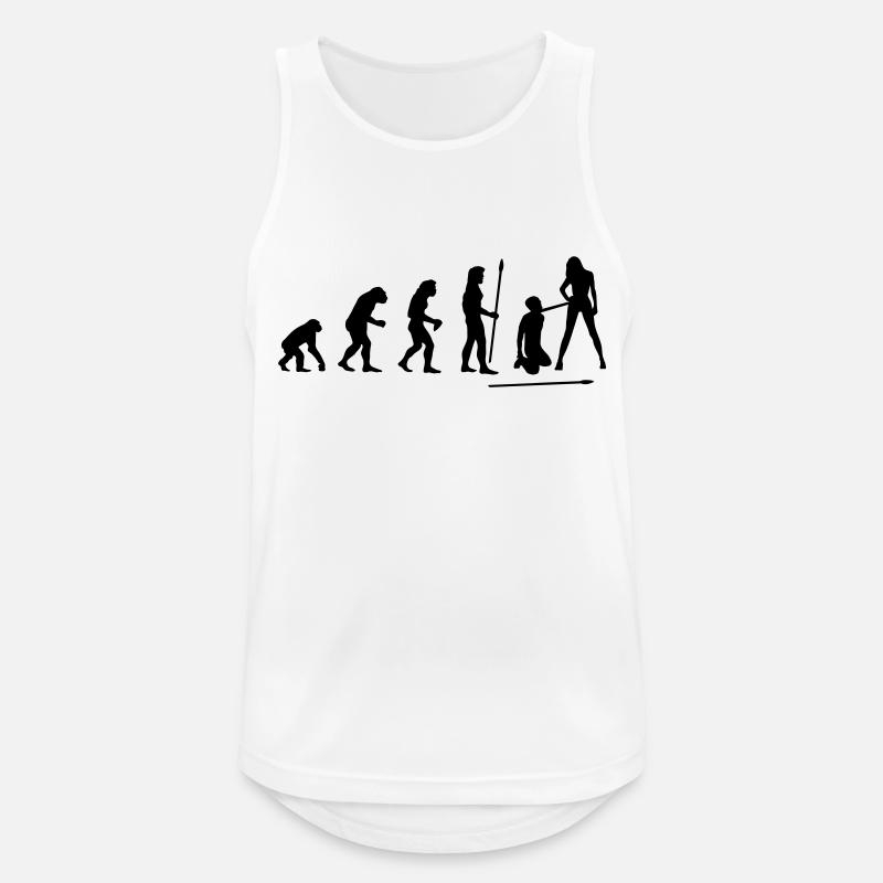 evolution_wedding1 - Männer Tank Top atmungsaktiv - Weiß