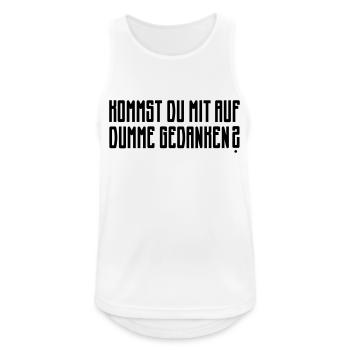 Dumme Gedanken - Männer Tank Top atmungsaktiv - Weiß - Vorne - Nick (188cm)