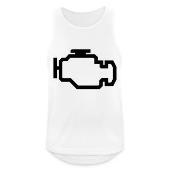 Check Engine Light - Men's Breathable Tank Top - white - Front - Nick (188cm)