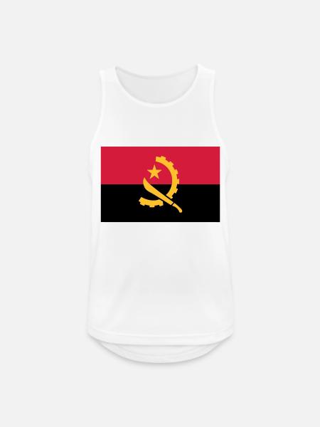 Angola Flag - Men's Breathable Tank Top - white