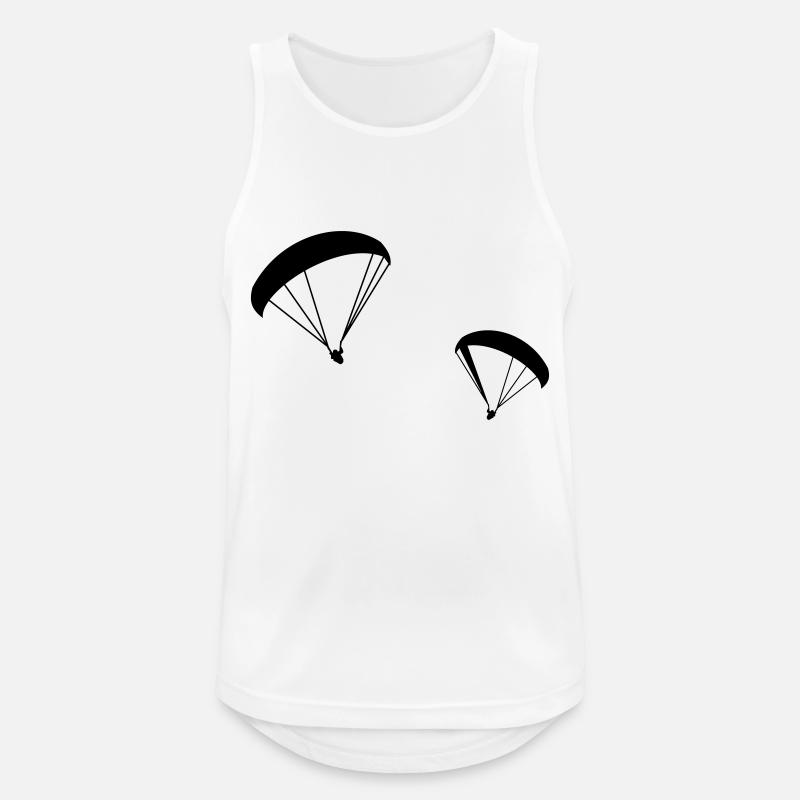 Gleitschirm,Paraglider,Paragliding,Fliegen,Drachen - Männer Tank Top atmungsaktiv - Weiß
