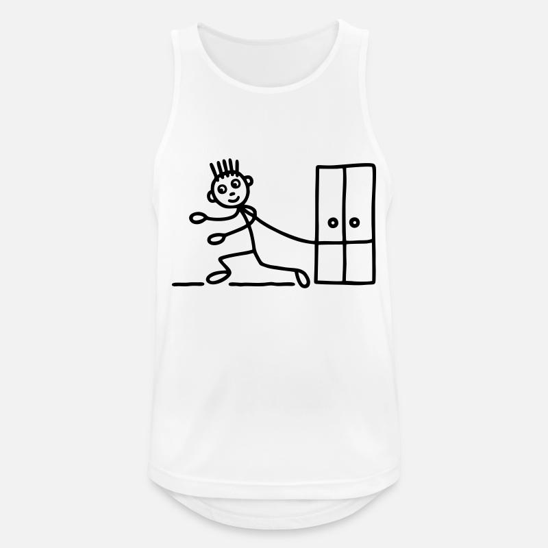 Möbelpacker - Umzugsfirma - Männer Tank Top atmungsaktiv - Weiß