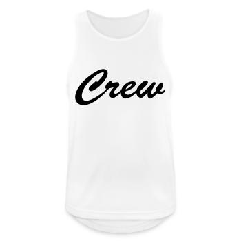crew - Männer Tank Top atmungsaktiv - Weiß - Vorne - Nick (188cm)