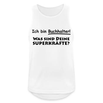 ich bin buchhalter - Männer Tank Top atmungsaktiv - Weiß - Vorne - Nick (188cm)