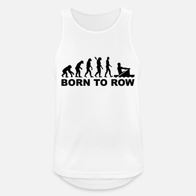 Evolution Rowing - Men's Breathable Tank Top - white