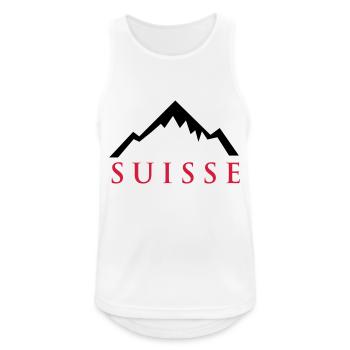 Swiss Alps - Débardeur respirant Homme - blanc - Devant - Nick (188cm)