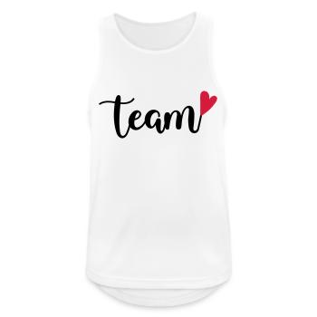 Team - Men's Breathable Tank Top - white - Front - Nick (188cm)