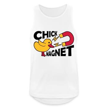 Casanova Chick Magnet Womanizer - Men's Breathable Tank Top - white - Front - Nick (188cm)