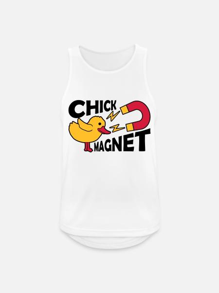 Casanova Chick Magnet Womanizer - Men's Breathable Tank Top - white
