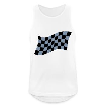Racing Flag - Men's Breathable Tank Top - white - Front - Nick (188cm)