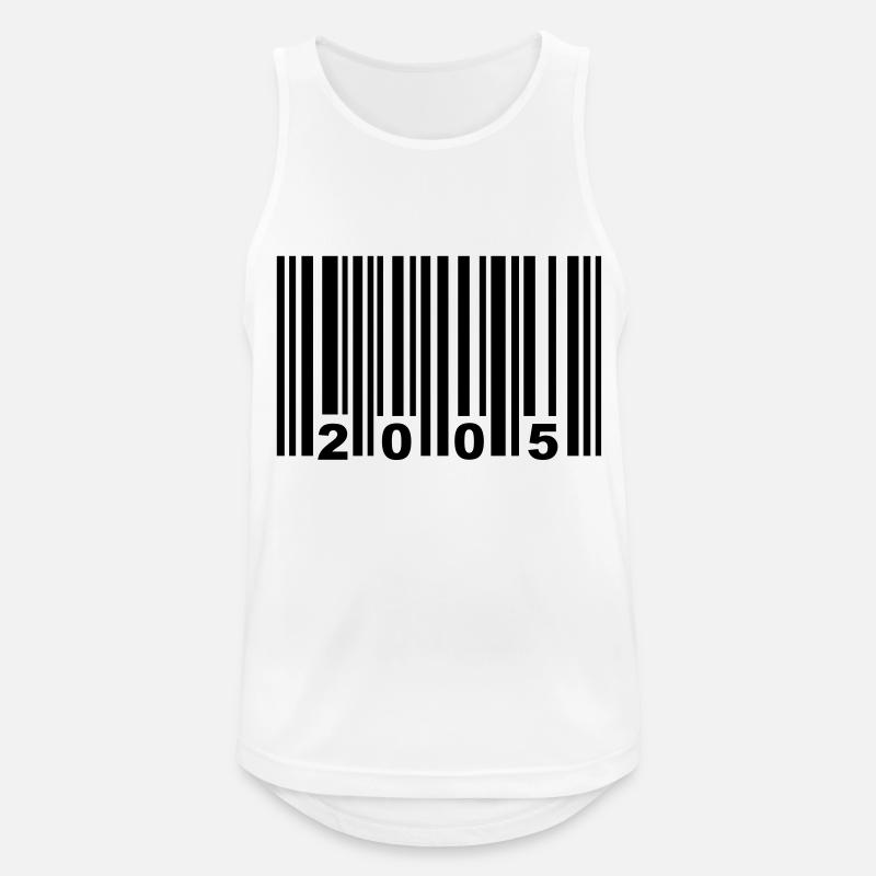2005 - Männer Tank Top atmungsaktiv - Weiß
