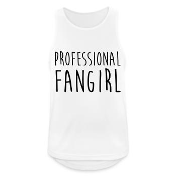 Fangirl professionnel - Débardeur respirant Homme - blanc - Devant - Nick (188cm)