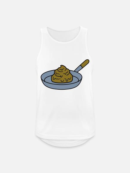 shit shit kot walgelijk walgelijk koechin grillen - Mannen tanktop ademend actief - wit