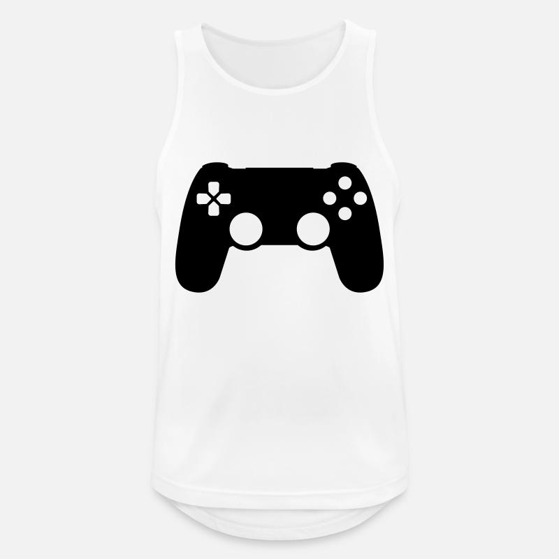 Gamepad Controller - Men's Breathable Tank Top - white