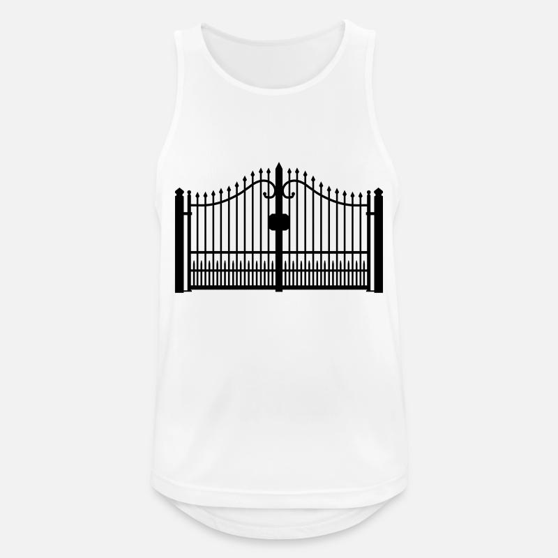 schmiedeeisernes Tor_c1 - Männer Tank Top atmungsaktiv - Weiß