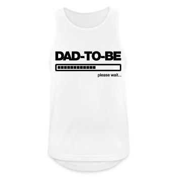 Dad in spe - Männer Tank Top atmungsaktiv - Weiß - Vorne - Nick (188cm)