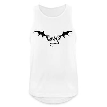 Emo - Männer Tank Top atmungsaktiv - Weiß - Vorne - Nick (188cm)